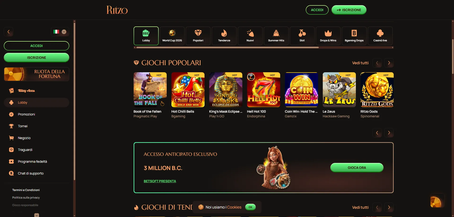 Ritzo Casino mobile app &mdash; gioca su smartphone e tablet 2026