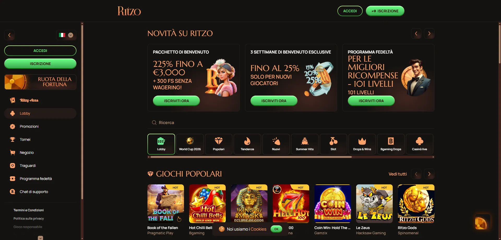 Metodi di pagamento Ritzo Casino &mdash; depositi e prelievi sicuri 2026