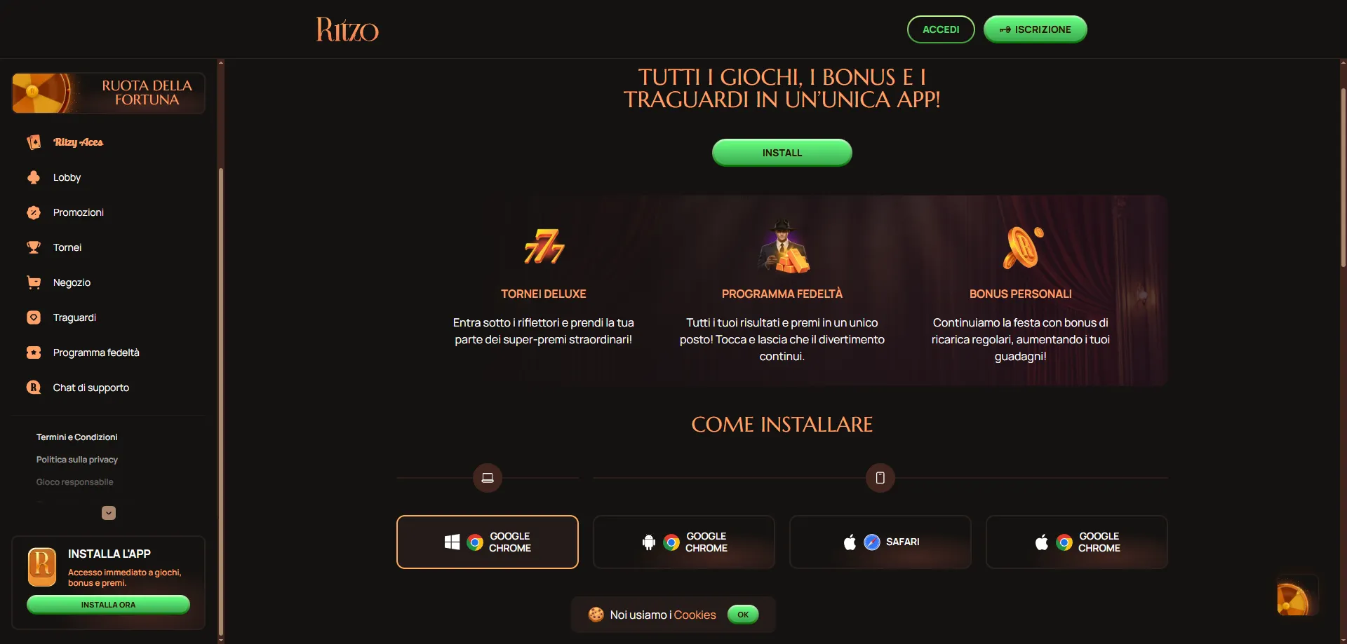 Supporto clienti Ritzo Casino &mdash; chat live e assistenza 2026